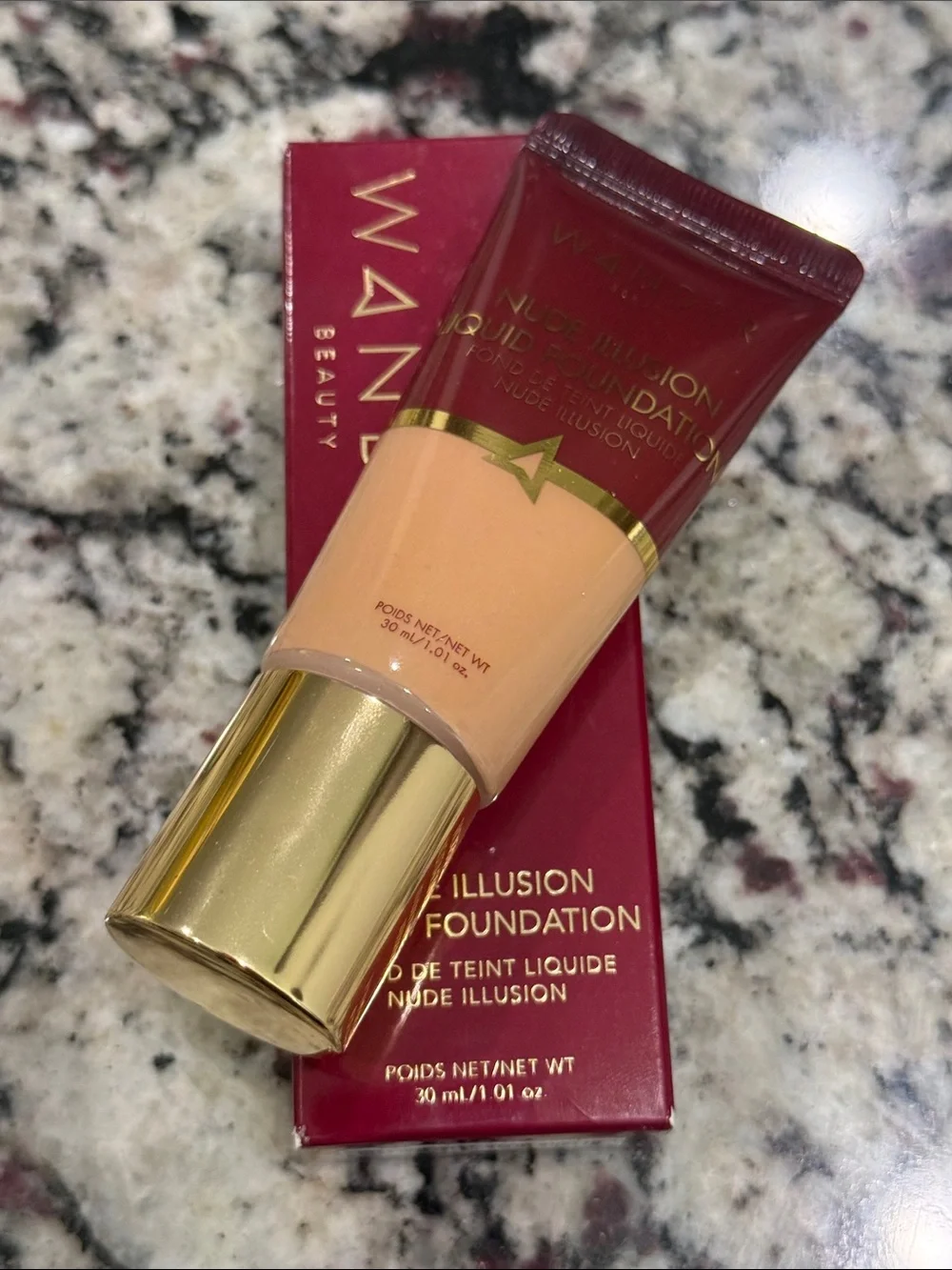 Wander Beauty Nude Illusion Liquid Foundation Tan New in Box!